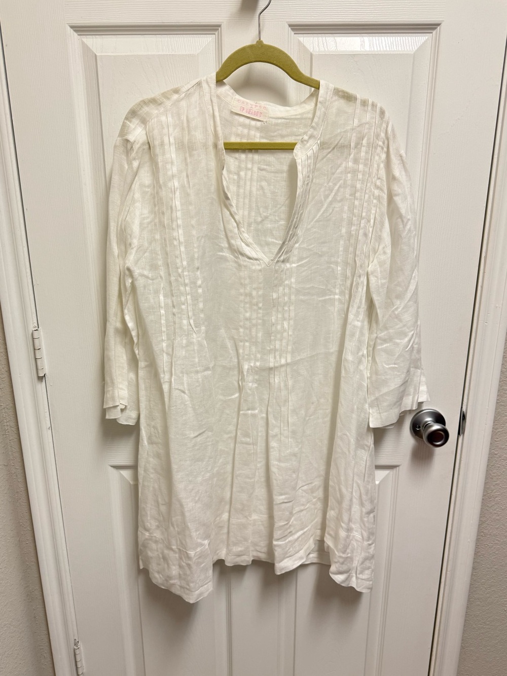 Calypso x CP Shades White Linen Dress